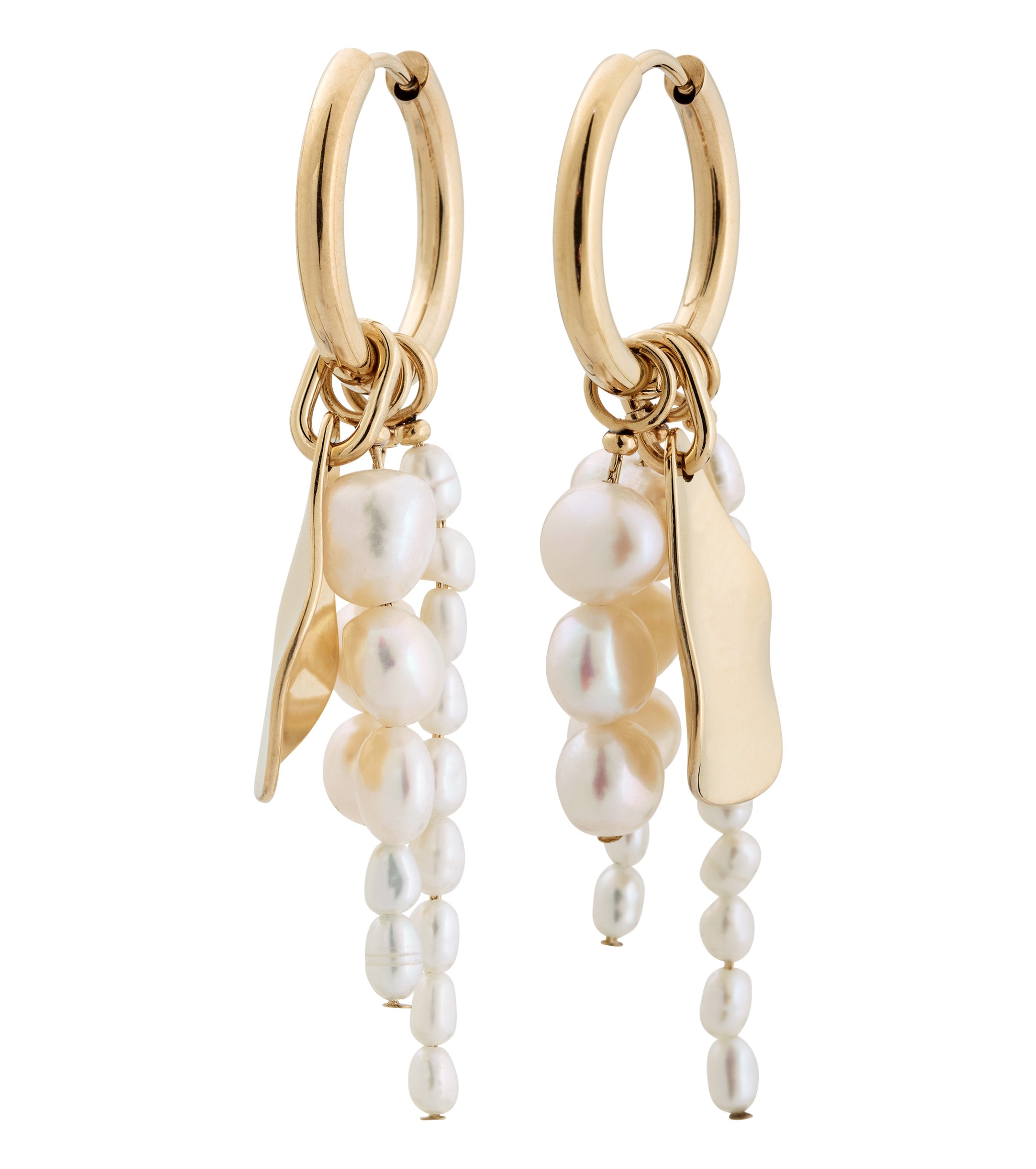 Oyster Pearl Earrings Gold – Glance